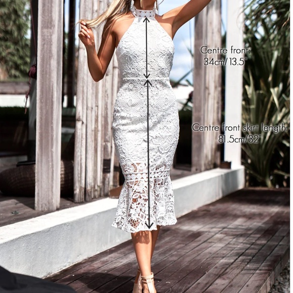 Red Lace Two Sisters Mermaid Dress - Picture 9 of 9